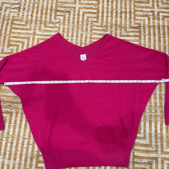 NWT Anthropologie Maeve Magenta Pink 100% Cashmere Oversized Sweater - Picture 5 of 7